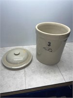 Medalta 3 crock - lid cracked