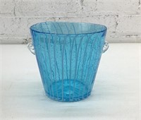 5" Hand Blown Art Glass Bucket