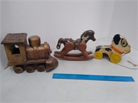 Vintage Fisher Price Butch Toy Tonka Wooden Train