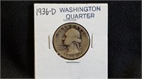 1936D Washington Quarter