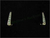 14K Plumb Diamonique CZ Earrings