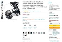 B9614  Britax Willow Brook S Travel System Graph