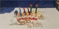 Box Of Assorted Vintage Christmas Candles &