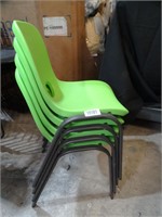 Lot of 4 Lifetime Youth Chairs