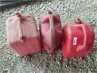 Three gas cans