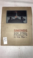 WWI Simonds Saw Steel Products in the War story