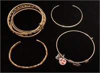 Bangle and cuff bracelets