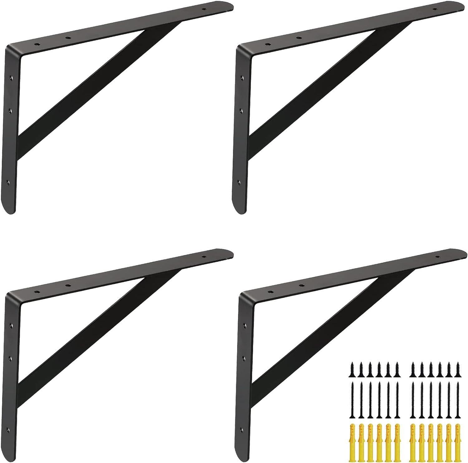 Countertop Support Brackets 20 Inch  Black