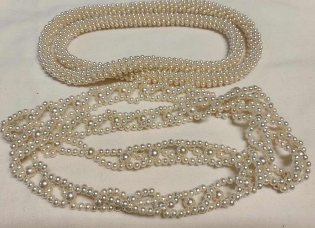 Vintage Faux pearl necklaces