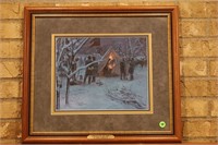 "STRATEGY IN THE SNOW" SIGNED BY MORT KUNSTLER