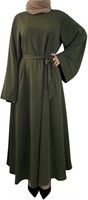 Abayas for Women Long Sleeve Robe Dresses Modest