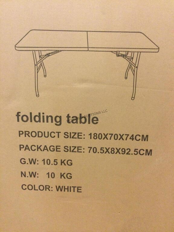 NIB Folding table