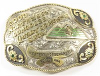 WESTERN RODEO BELT BUCKLE 2000 QUARTERHORSE SHOW