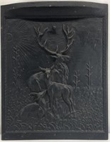 Antique Cast Iron Fireplace Cover