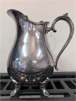 VTG 1847 Rogers Bros Reflection Footed SP Pitcher