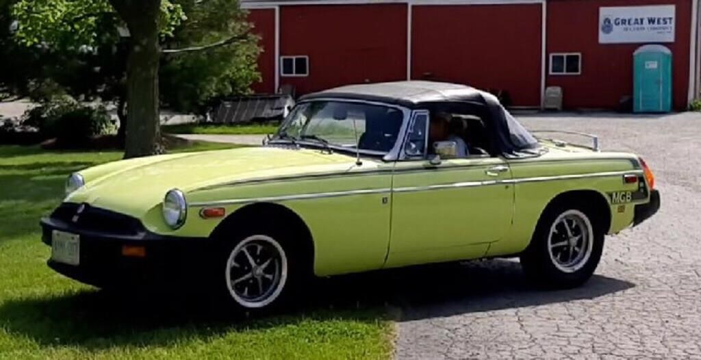 1977 MGB 2 Door Roadster. 83,224 +/-kms