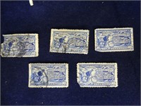 WM191 U.S. Special Delivery Dark Blue Stamps