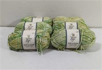 Yarn Bee Soft & Sleek Green Tones 6 Total