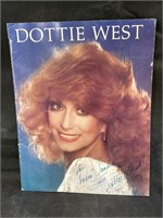 Dottie West Picture Program Signed. - Note