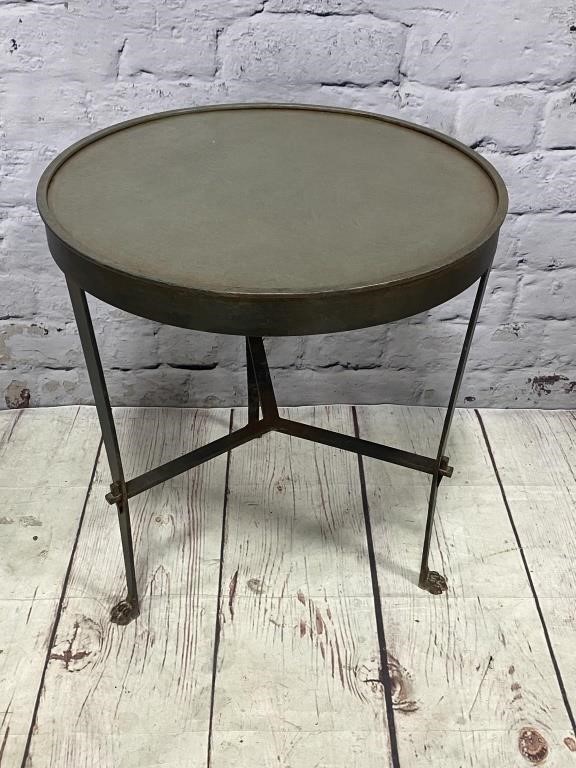 Claw Foot Metal Base Accent Table