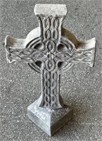 (O) Concrete Cross Statue 24”