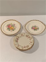 Floral Plates China With Gold Trim