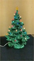 Ceramic Christmas Tree 18" Tall With Orange Star