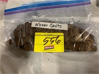BAG OF WHEAT PENNIES OF ALL KINDS