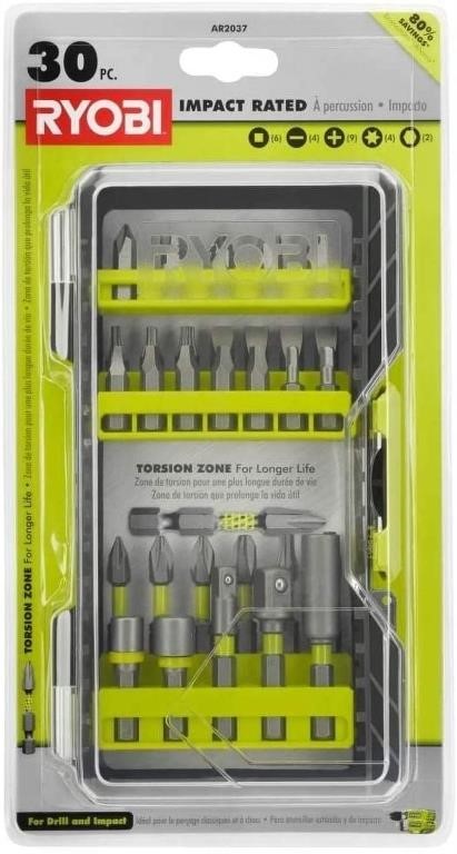 C2264  RYOBI AR2037 Impact Rated Driving Kit (30-P