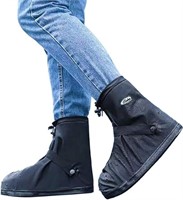 Size:XXL-Black YUEYA Waterproof Shoe Covers for Ra