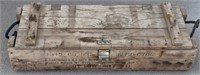 Vintage Wooden Military Ammo Crate