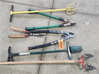 Lot of Trimmers & Garden Tools