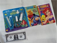 Vtg little mermaid kit & sticker books