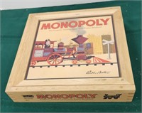 Wooden Monopoly Game New