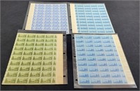 (4) Vintage Sheets (50@) Of 3 Cent Stamps