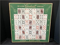 Wilson Cardart Special Poker Black Jack Game Board