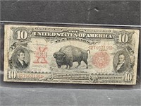 1901 US $10 Red Seal Currency Note