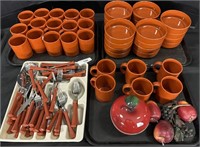 Ingrid ltd. Burnt Orange Bowls, Mugs & Silverware.