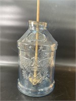 5 Gallon Glass Jar 19” Tall 11” Diameter