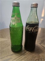 1 Liter Coke and Sprite Bottle