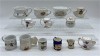lot of 13 Ceramic Shaving Mugs