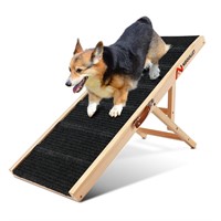 Nidouillet Dog Ramp for Bed, 39" Long Wooden Folda