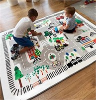 Kids Rug Play Mat  City Life Great for Playing wit