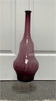 18" Empoli Purple Optic Glass Vase