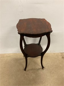 Decorative wood table. 16” x 16” x 29” high