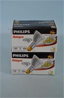 Philips Halogen Bulbs  75W,  NIP