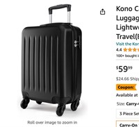 Kono Carry on Suitcase 19 Inch Hardside Carry on