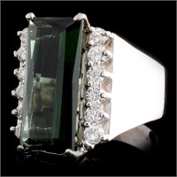 4.01ct Tourmaline & 0.48ctw Diam Ring in 14K Gold