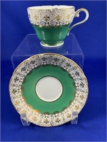 Aynsley Green Teacup and Saucer & Saucer