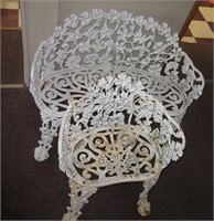 (2) Pcs Cast Iron Chairs